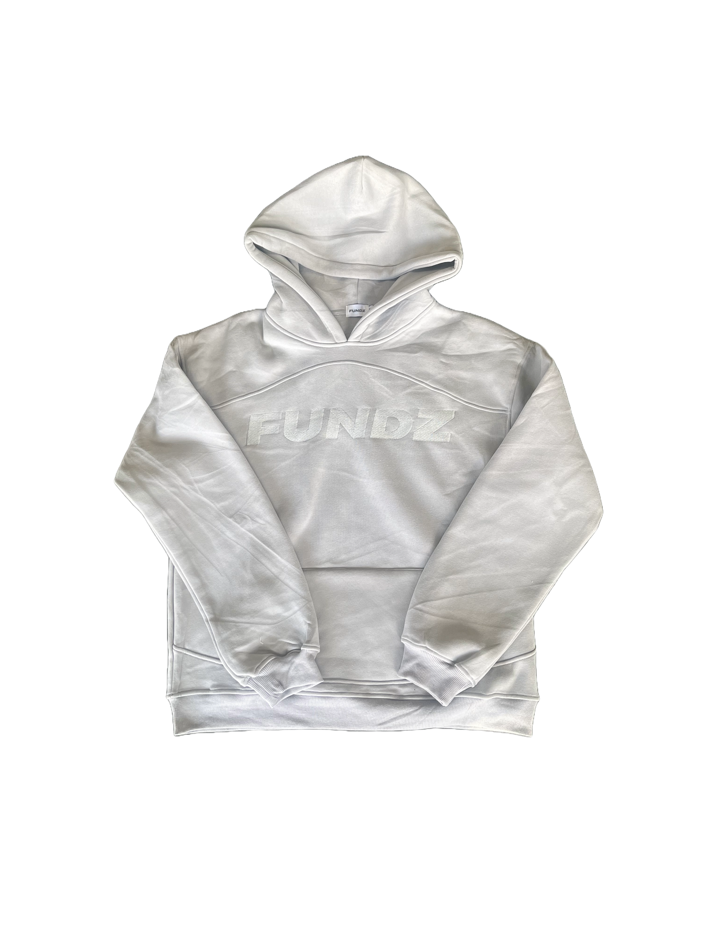 Fundz Light Grey On Grey Hoodie