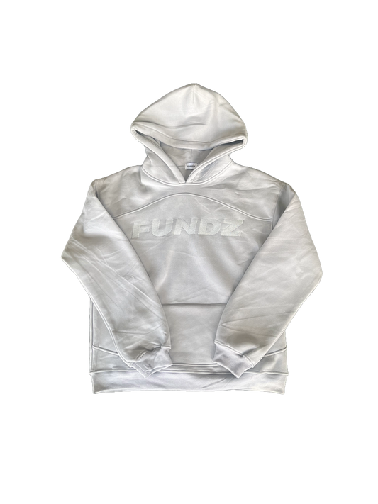 Fundz Light Grey On Grey Hoodie